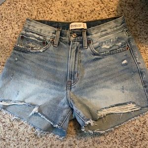 Abercrombie boyfriend jean shorts